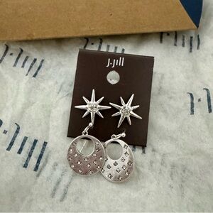 J.Jill Silver Earring Set (NWT)